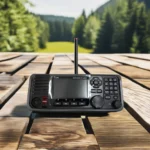 Package contents of the IC-M605 fixed mount VHF DSC marine radio with AIS receiver