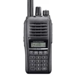 Detail shot of the IC-T10 VHF digital handheld radio IP67