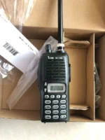 IC-V8 VHF walkie talkie portable transceiver complete set held in hand