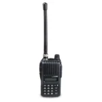 Side profile of the IC-V80E VHF battery pack for handheld two way radio