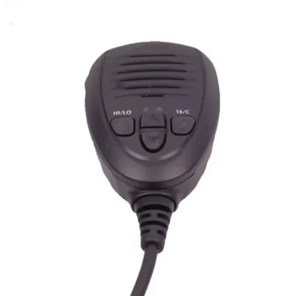 Detail shot of the Icom IC-M330 submersible VHF marine transceiver