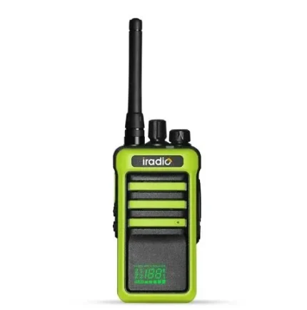 Front view of the Iradio CP-268 199-channel analog handheld radio