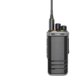 Front view of the Iradio R-4900 digital handheld radio with keypad lock