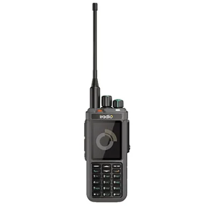 Front view of the Iradio R6000 10W DMR digital handheld two-way radio