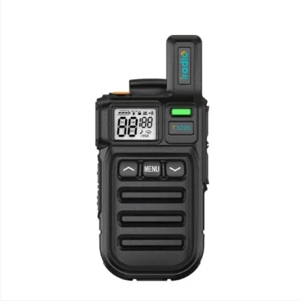 Front view of the Iradio T3200 99-channel analog walkie talkie