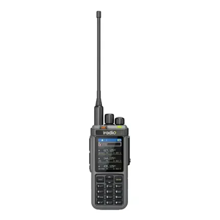 Front view of the Iradio UV-98plus wideband FM handheld with 1024 channels