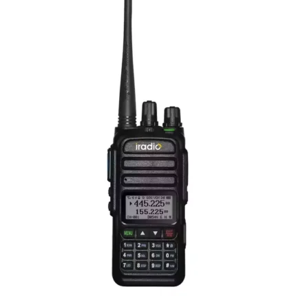 Front view of the Iradio UV83 dual band VHF UHF portable radio