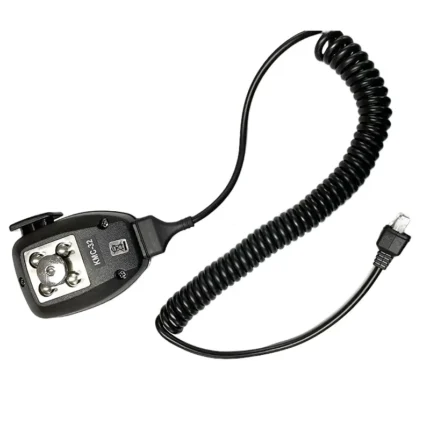 Detail shot of the Kenwood KMC-32 low profile DTMF handheld microphone for mobile radios
