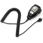 Close-up of the KMC-35 noise cancelling speaker microphone with 8-pin connector