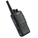 Detail shot of the Kirisun T60 4G PoC portable radio with SIM card intercom