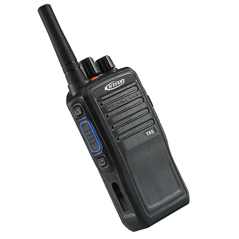 Detail shot of the Kirisun T60 4G PoC portable radio with SIM card intercom