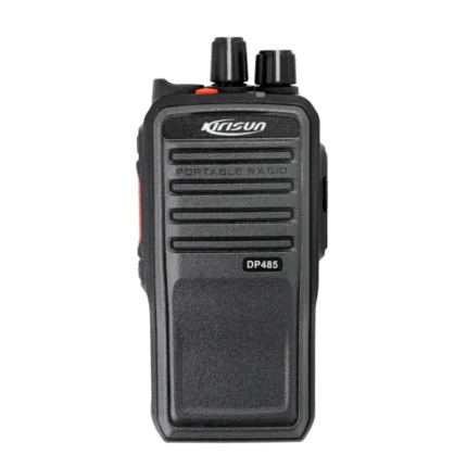 Front view of the Kirisun DP485 dual band DMR handheld two way radio