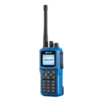 Front view of the Kirisun DP980EX intrinsically safe DMR two way radio