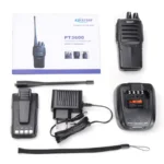 Detail shot of the Kirisun PT3600 professional handheld two-way radio