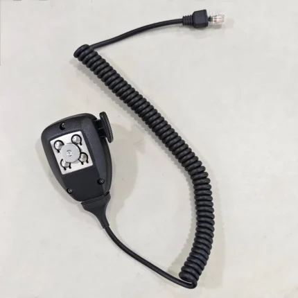 Detail shot of the KMC-30 wired speaker microphone for Kenwood TK series radios