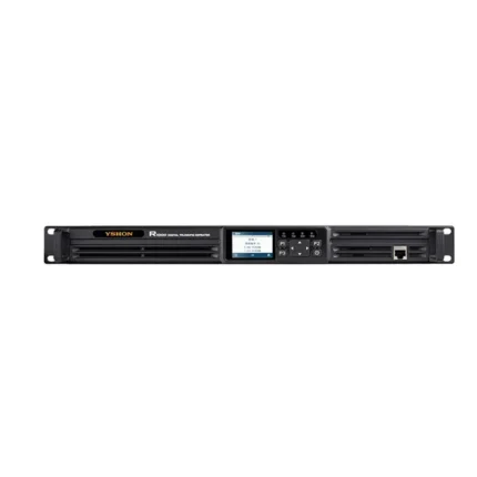 Front view of the Lisheng R1000 50W VHF UHF digital repeater unit