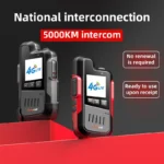 Package contents of the Maycall 4G LTE PoC GPS intercom radio with SIM slot