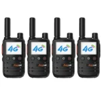 Front view of the Maycall PoC handheld two way radio with 4000mAh battery