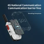 Maycall PoC handheld two way radio with 4000mAh battery held in hand