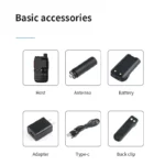 Side profile of the Maycall PoC handheld two way radio with 4000mAh battery