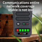 Maycall Hi-B5pro 4G LTE Zello POC network walkie talkie held in hand