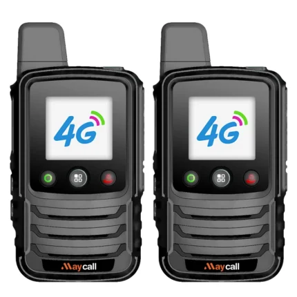 Front view of the Maycall Global PTT floating 4G PoC radio