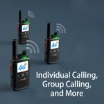 Detail shot of the Maycall K300 mini 4G LTE PTT PoC walkie talkie