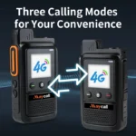 Side profile of the Maycall MC-358 4G LTE PoC handheld intercom radio
