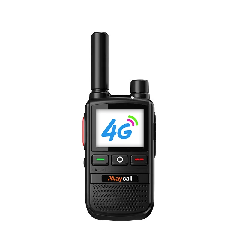 Tw Maycall Mc 38 Two Way Radio Front view of the Maycall MC-38 4G PoC network handheld radio