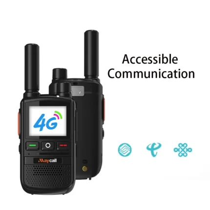 Detail shot of the Maycall MC-38 4G PoC network handheld radio