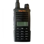 Front view of the Motorola MagOne A16D commercial digital handheld radio