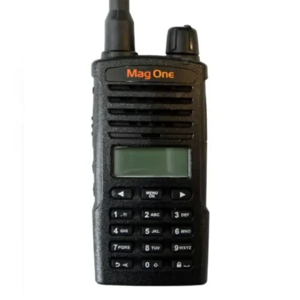 Front view of the Motorola MagOne A16D commercial digital handheld radio
