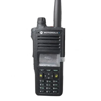 Front view of the Motorola APX2000 P25 portable public safety two way radio
