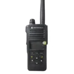 Motorola APX2000 P25 portable public safety two way radio held in hand