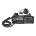 Motorola APX2500 25W DMR mobile vehicle radio held in hand