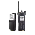 Detail shot of the Motorola APX5000 P25 multi-band public safety radio