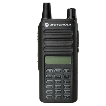 Front view of the XiR CP1600 IPX8 waterproof digital two way radio for Motorola