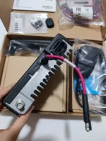 Side profile of the Motorola DM1600 45W DMR mobile transceiver