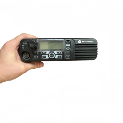 Front view of the DM3601 TDMA DMR mobile radio transceiver