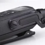 Side profile of the Motorola DP3600 series DMR portable radio handset