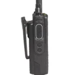 Side profile of the DP4800e digital portable two-way radio