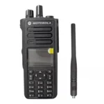 Front view of the Motorola DP4801e DMR professional two way radio