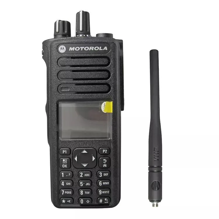 Tw Motorola Dp4801e Two Way Radio Front view of the Motorola DP4801e DMR professional two way radio