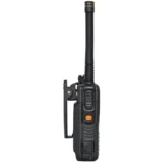 Close-up of the Motorola EVX-S24 digital portable two way radio
