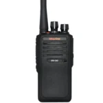 Front view of the Motorola EVX-Z62 digital two-way radio