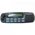 Front view of the Motorola GM338 vehicle mobile two-way radio