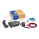 Detail shot of the Motorola GM340 vehicle mobile two way radio 45W