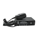 Front view of the Motorola GM3689 CM360 in-vehicle mobile radio