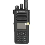 Front view of the Motorola GP338D+ intrinsically safe digital two way radio