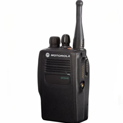 Front view of the Motorola GP344R DMR portable two-way radio unit